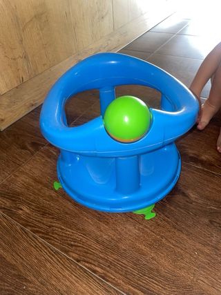 Asiento Bañera Bebé Azul con Ventosas