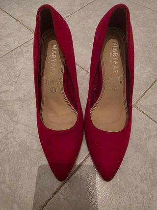 Zapatos de tacón Marypaz rojos talla 37