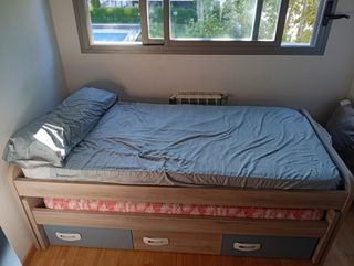 Habitación juvenil con cama nido