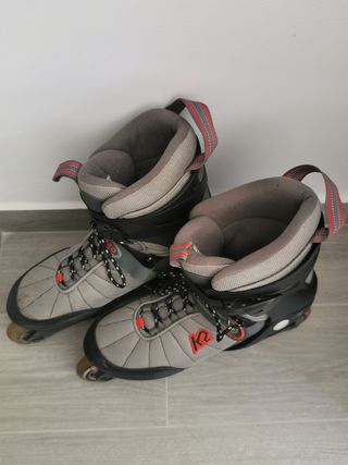Patines K2 + protecciones Rollerblade