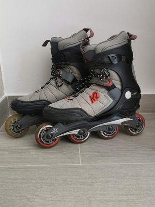 Patines K2 + protecciones Rollerblade