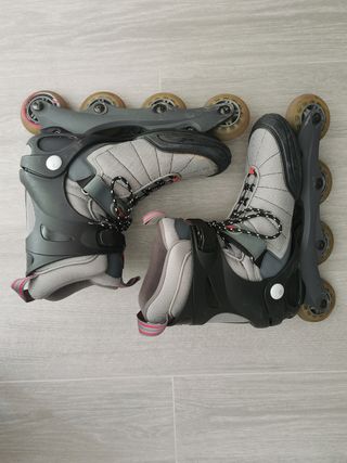 Patines K2 + protecciones Rollerblade