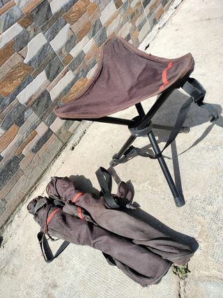 3 Sillas Plegables de Tela y Metal