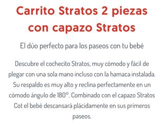 Carrito Bebé Jane Stratos abril 2025