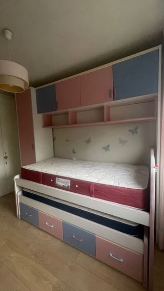 Puente Cama Nido con colchones