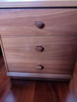 Mesitas de noche madera color cerezo