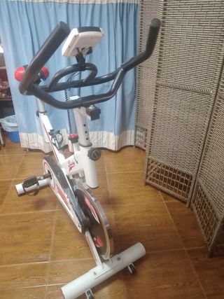 Bicicleta de Spinning Blanca