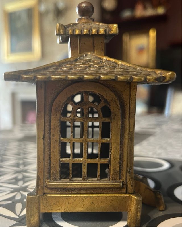 Hucha antigua BANQUE en bronce macizo 
1920-1930