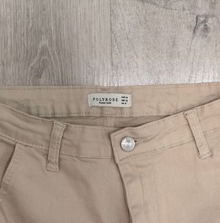 Pantalones cargo Pull&Bear beige Talla M