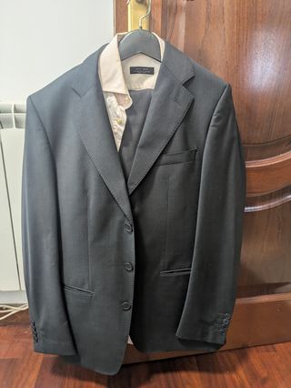 Traje Zara Man Negro Talla 40/M