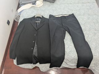 Traje negro hombre talla 40