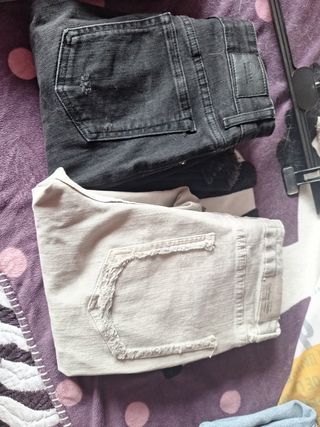 Pantalones Bershka Negros y Grises