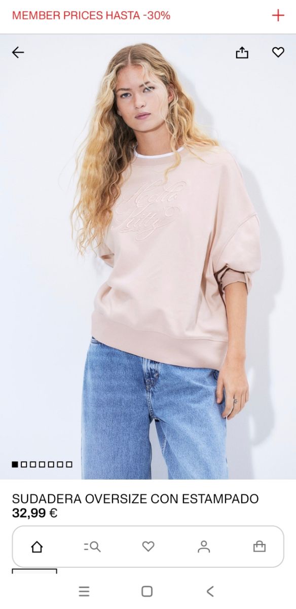 Sudadera oversive con estampado