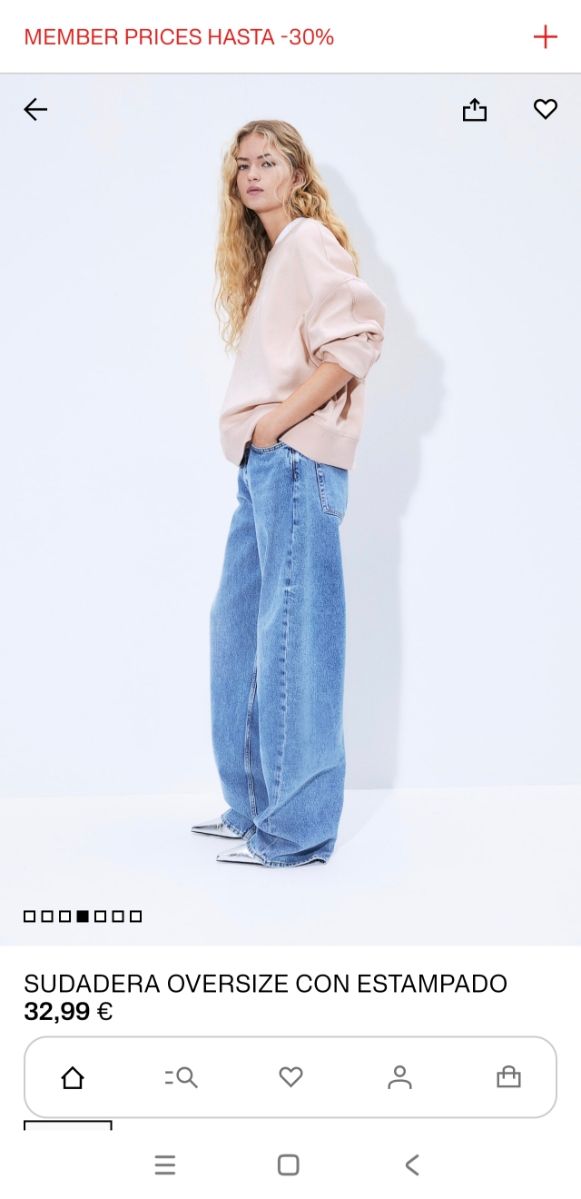 Sudadera oversive con estampado