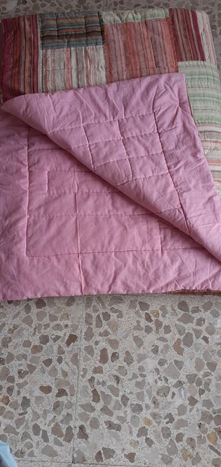 Edredón patchwork cama 90