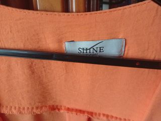 Blusa naranja manga larga