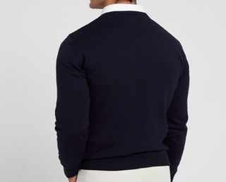 Jersey Silbon Rombos Talla S Azul Marino