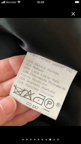 Chaqueta capa gris XL