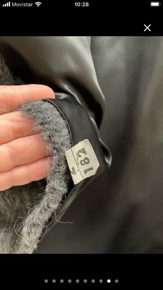 Chaqueta capa gris XL