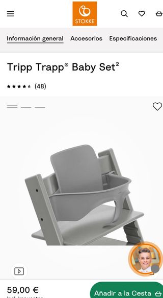 Stokke Tripp Trapp Baby Set + Fundas originales