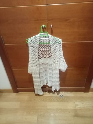 Blusa tejida blanca talla única