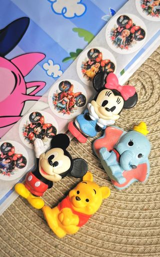 Figuritas Disney: Mickey, Minnie, Dumbo, Winnie Po