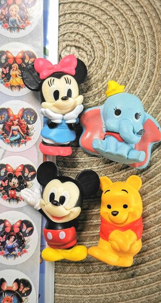 Figuritas Disney: Mickey, Minnie, Dumbo, Winnie Po