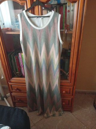 Vestido largo con brillo