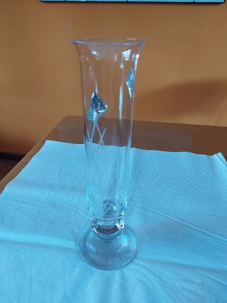 Bicchiere cristallo con inserti metallo