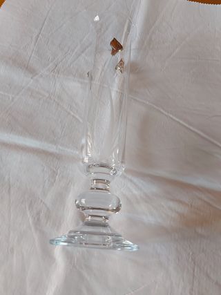 Bicchiere cristallo con inserti metallo