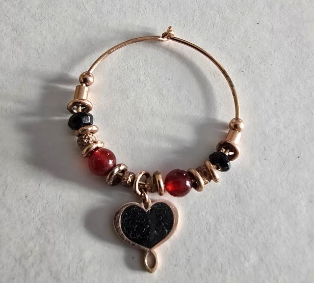 Orecchino Maman et Sophie cuore rosso oro