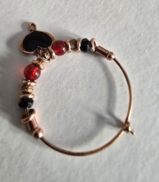 Orecchino Maman et Sophie cuore rosso oro