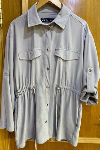Sobrecamisa ZARA Beige Talla xs Oversize