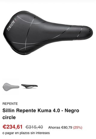 Sillín Carbono Tope de Gama