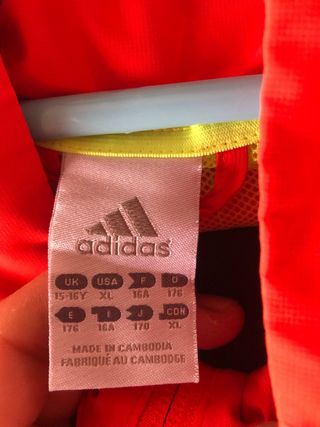 Chándal Adidas Naranja y Negro TALLA S DE ADULTO