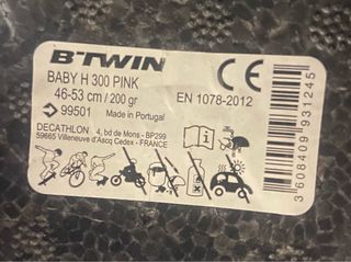 Casco bici niña rosa animales