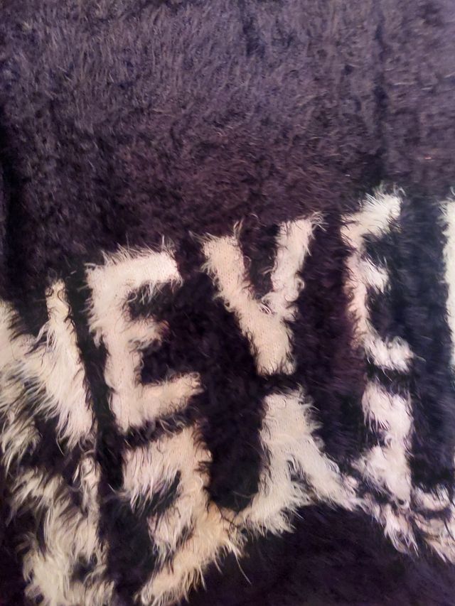 Maglione pelo Bershka nero e bianco