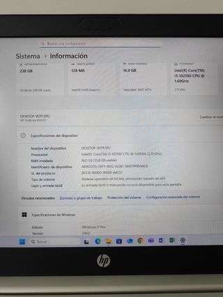 HP ProBook 450 G7 i5 256GB 16GB RAM W11 Pro