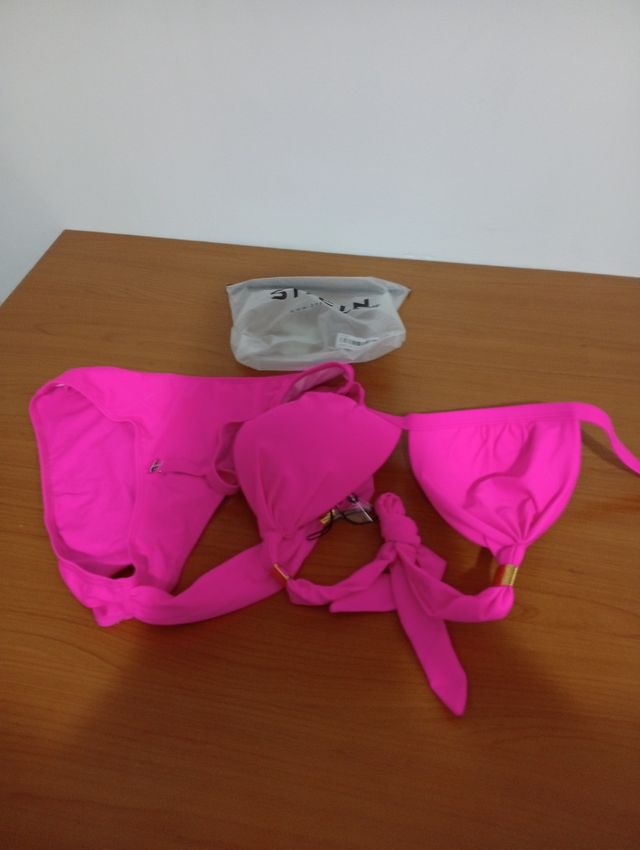 Costume due pezzi SHEIN rosa acceso