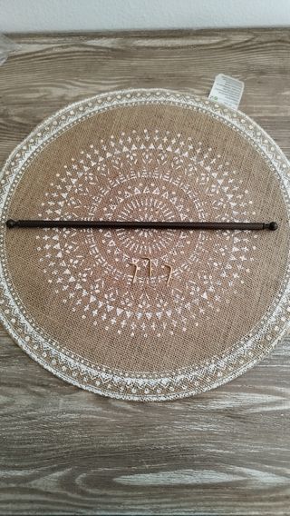 Asta per tende estensibile marrone/oro