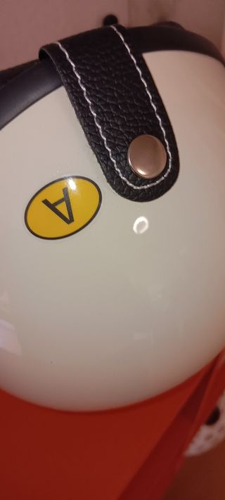 Casco Moto Retro Blanco con Visera