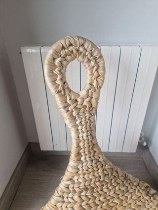 Sillón de mimbre mecedora Ikea