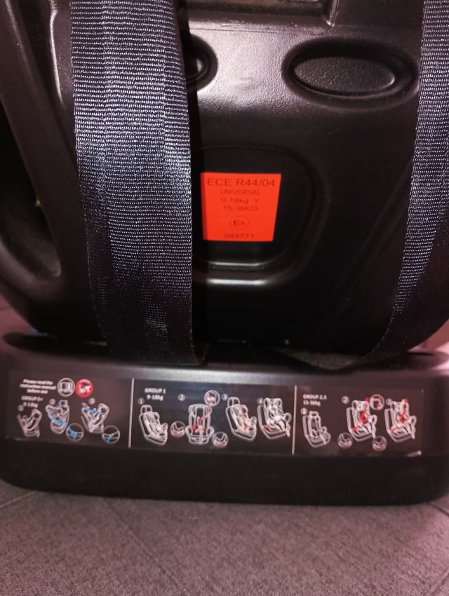 Silla coche bebé 0-18kg y 15-36kg