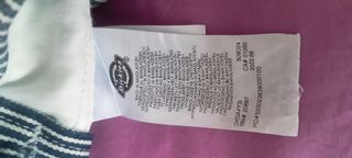 Peto vaquero de rayas marca Dickies.