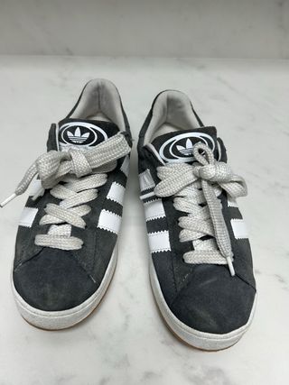 Adidas Campus Gris y Blanco