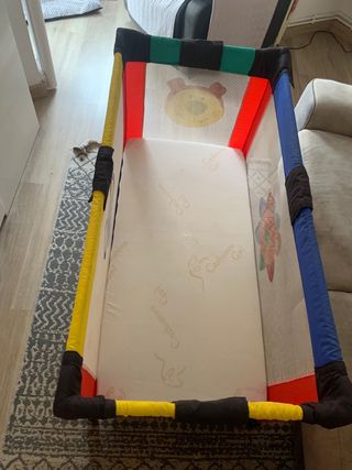Cuna de viaje plegable con colchón