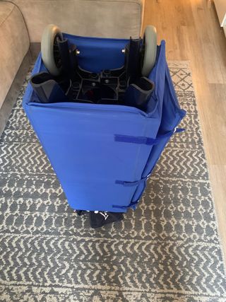 Cuna de viaje plegable con colchón