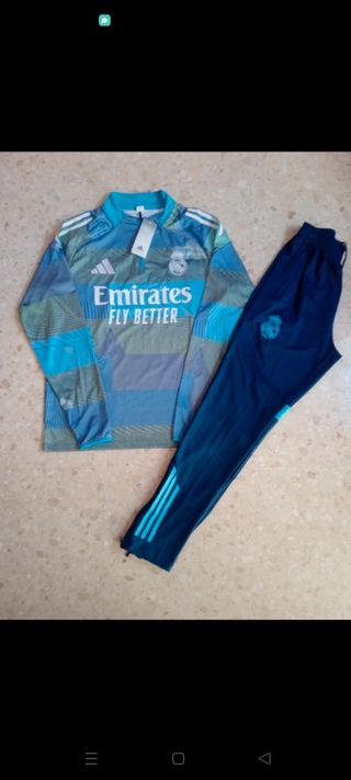 Chándal Adidas Hombre Azul y Turquesa