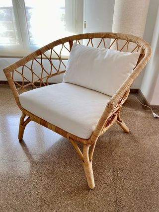 Sillón de mimbre Ikea Stockholm