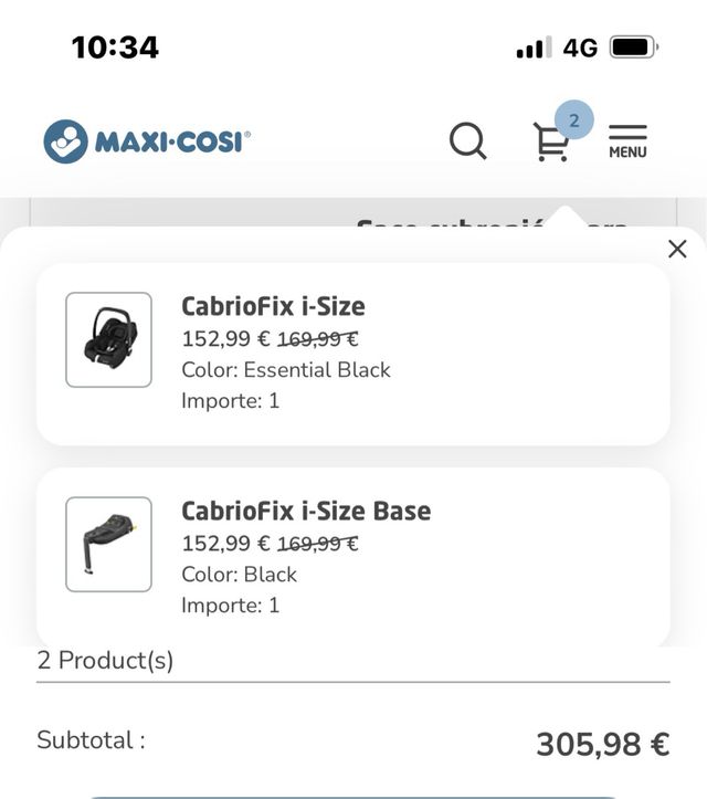 Maxi-Cosi Cabriofix Isofix Base